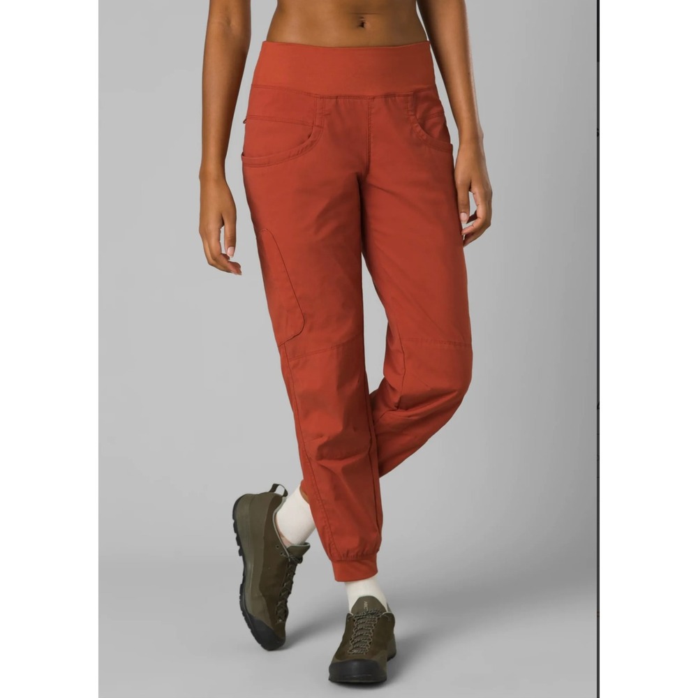 Prana Kanab Pant Women Climbing Hiking Trouser Rust Orange Jogger W41190696 Sz M